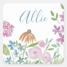 名前をカスタムするフローラシール