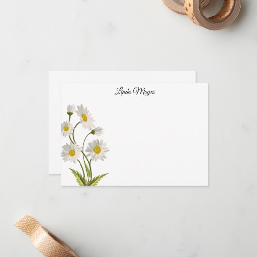 名前をカスタムするフローラノートカード ノートカード (正面/裏面インサイチュ)