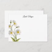 名前をカスタムするフローラノートカード ノートカード (正面/裏面)