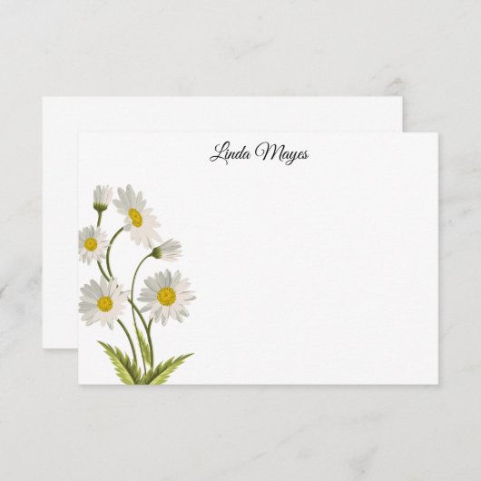 名前をカスタムするフローラノートカード ノートカード (正面/裏面)