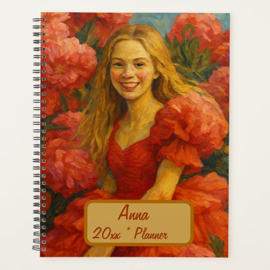 名前をカスタムするフローラプランナー プランナー手帳 (正面)