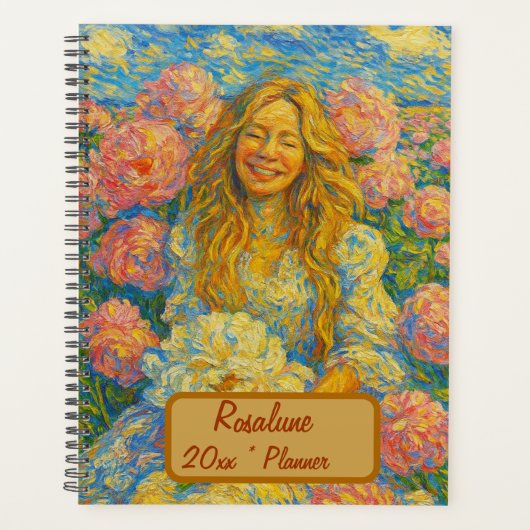 名前をカスタムするフローラプランナー プランナー手帳 (正面)