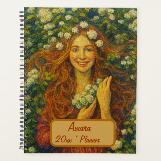 名前をカスタムするフローラプランナー プランナー手帳 (正面)