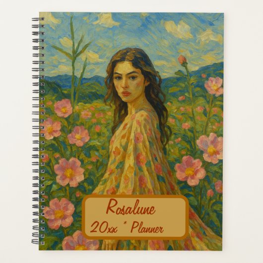 名前をカスタムするフローラプランナー プランナー手帳 (正面)