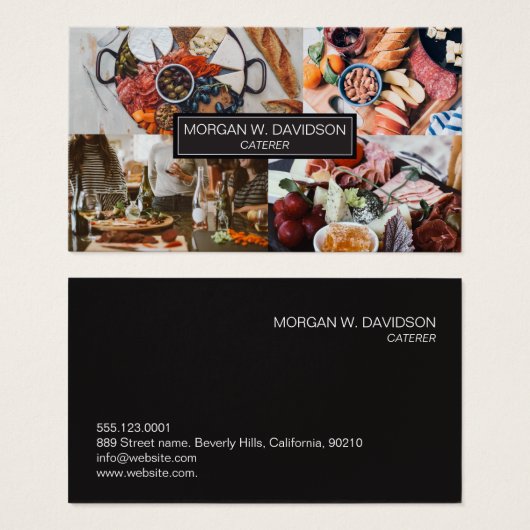 名前をカスタムするフードフォトカテラービジネス (正面&裏面)