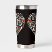 名前をカスタムするブックラバー 保温保冷タンブラー (左面)