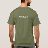 名前をカスタムするブッダ引用文4シャツ&ジャケット Tシャツ (裏面)