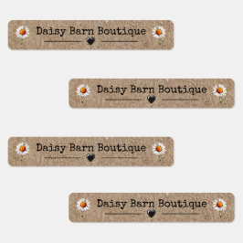 名前をカスタムするブティックアパレルベルズデイジークラフト ラベル