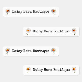 名前をカスタムするブティックファブリックアパレルベルデイジー ラベル