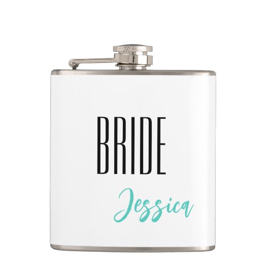 名前をカスタムするブライドフラスコ フラスク (正面)