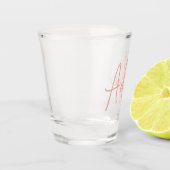 名前をカスタムするブライドメイドブライダルパーティ誕生日のお気に入り ショットグラス (左)