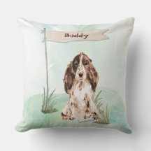 名前をカスタムするブラウンコッカースパニエル犬ペットドッグ