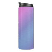 名前をカスタムするブラシ付きメタルグラデーショングラデーションピンク タンブラー (回転右)