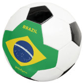 名前をカスタムするブラジル国旗 サッカーボール (3/4)