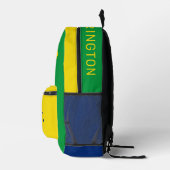 名前をカスタムするブラジル プリントバックパック (右)