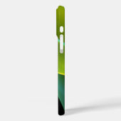 名前をカスタムするブラックウィスピー緑の抽象芸術アートワーク Case-Mate iPhoneケース (裏面 / 左)