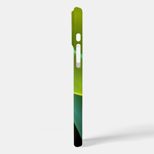 名前をカスタムするブラックウィスピー緑の抽象芸術アートワーク Case-Mate iPhoneケース (裏面 / 左)