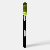 名前をカスタムするブラックウィスピー緑の抽象芸術アートワーク Case-Mate iPhoneケース (裏面 / 右)