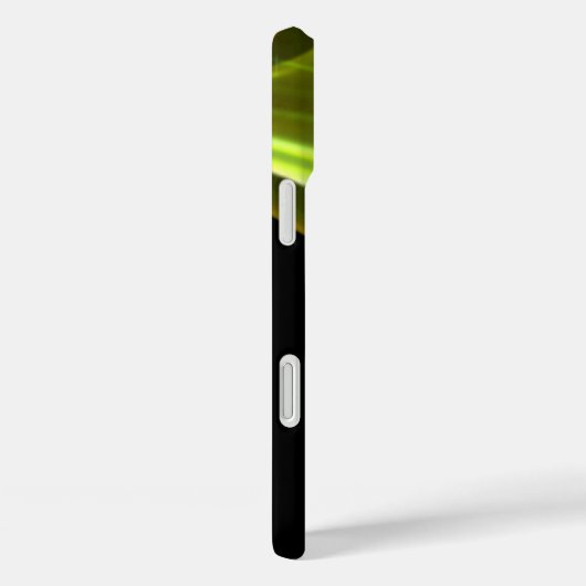 名前をカスタムするブラックウィスピー緑の抽象芸術アートワーク Case-Mate iPhoneケース (裏面 / 右)