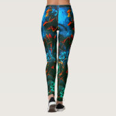 名前をカスタムするブラックレギンス レギンス (裏面)