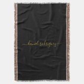 名前をカスタムするブランケット心地よいとスタイル スローブランケット (正面縦)