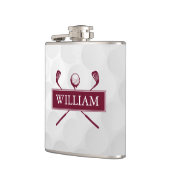 名前をカスタムするブルゴーニュのクラブとボール フラスク (左)