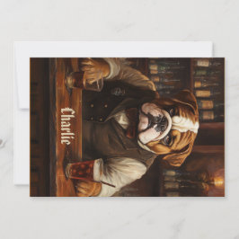 名前をカスタムするブルドッグバーテンダー 招待状