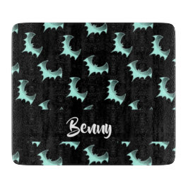 名前をカスタムするブルーこうもり カッティングボード