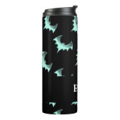 名前をカスタムするブルーこうもり タンブラー (回転左)