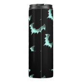 名前をカスタムするブルーこうもり タンブラー (裏面)