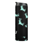 名前をカスタムするブルーこうもり タンブラー (回転右)