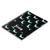 名前をカスタムするブルーこうもり ノートブック (左側)