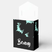 名前をカスタムするブルーこうもり フェイバーボックス (オープン)