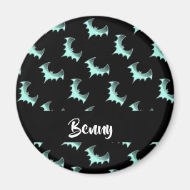 名前をカスタムするブルーこうもり マグネット