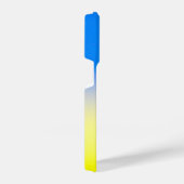 名前をカスタムするブルーと黄色ウクライナインスパイア iPhoneケース (右側面)