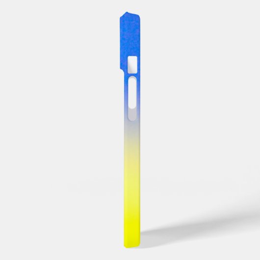 名前をカスタムするブルーイエローウクライナインスパイアスクリプト Case-Mate iPhoneケース (裏面 / 左)