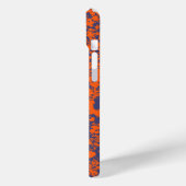 名前をカスタムするブルーオレンジサーフスタイルケース Case-Mate iPhoneケース (裏面 / 左)