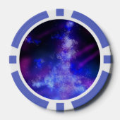 名前をカスタムするブルーサファイア ポーカーチップ (正面)