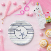 名前をカスタムするブルースタ航海のーフィッシュプレート ペーパープレート (パーティー)