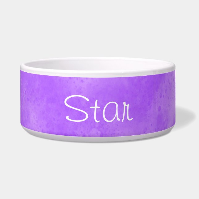 名前をカスタムするブルーベリークラウドペットボウル ボウル (正面)