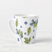 名前をカスタムするブルーベリーズラテマグ カフェラテマグ (左アングル)