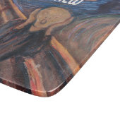 名前をカスタムするブルー絵を描オレンジの悲鳴 カッティングボード (角)