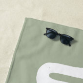 名前をカスタムするプパーソナライズされたール誕生日バケーション ビーチタオル (インサイチュ)