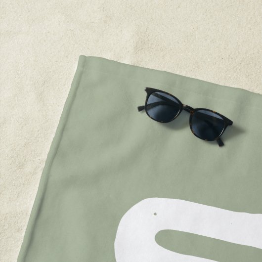 名前をカスタムするプパーソナライズされたール誕生日バケーション ビーチタオル (インサイチュ)