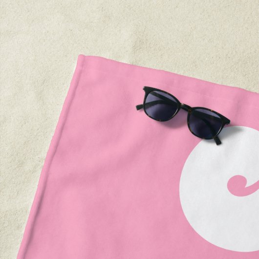 名前をカスタムするプパーソナライズされたール誕生日バケーション ビーチタオル (インサイチュ)