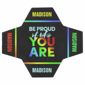 名前をカスタムするプライドサッカーボール サッカーボール (フラット)