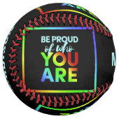 名前をカスタムするプライドソフトボール ソフトボール (正面左)