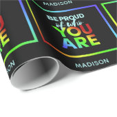 名前をカスタムするプライド包装紙 ラッピングペーパー (ロールコーナー)