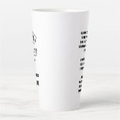 名前をカスタムするプラスセレニティ祈りの言葉記念日 カフェラテマグ (正面)