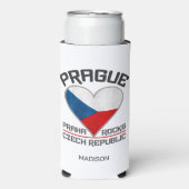 名前をカスタムするプラハ スリム缶クーラー (Seltzer正面)